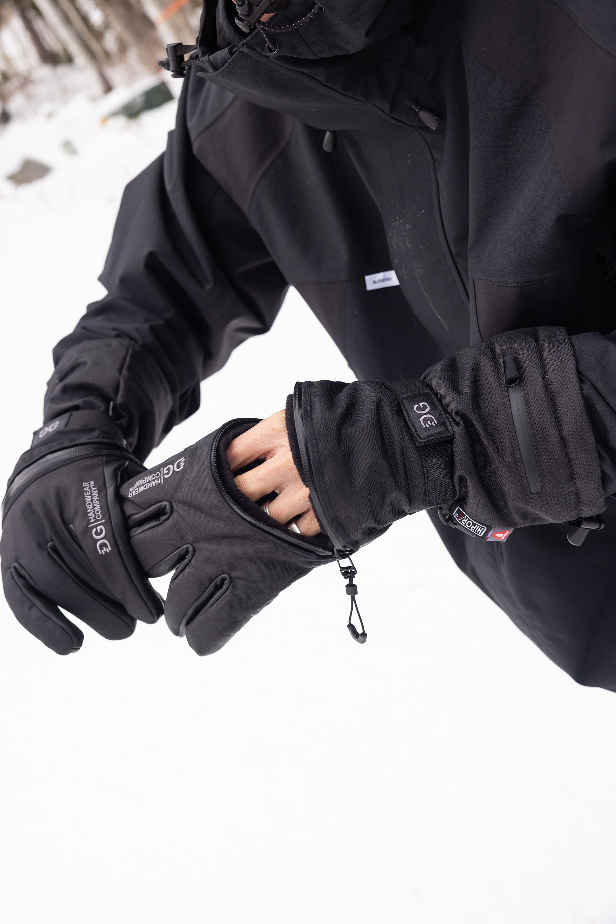 Quartz Glove Long Cut - Black