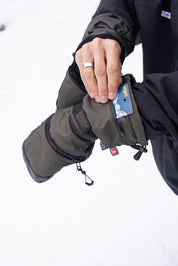 Quartz Mitt Long Cut - Military / Black